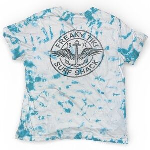 Lagaci - tie-dye “freaky tiki surf shack” T-shirt